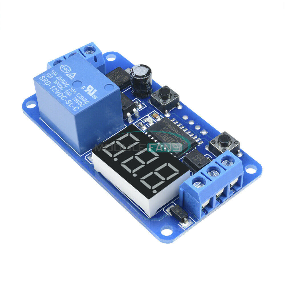 5PCS Digital DC12V  LED Display Delay Timer Control Switch Module PLC Automation
