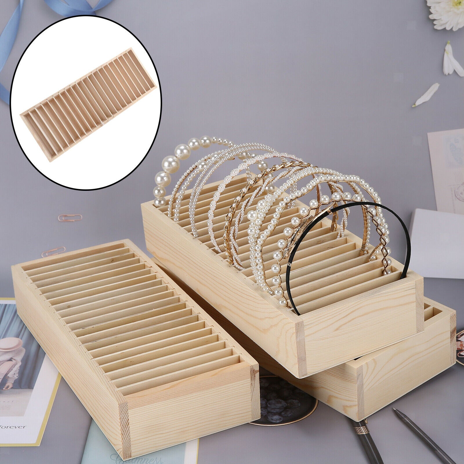 Headband Holder Hair Accessory Scrunchie Bracelets Jewelry Display Organizer