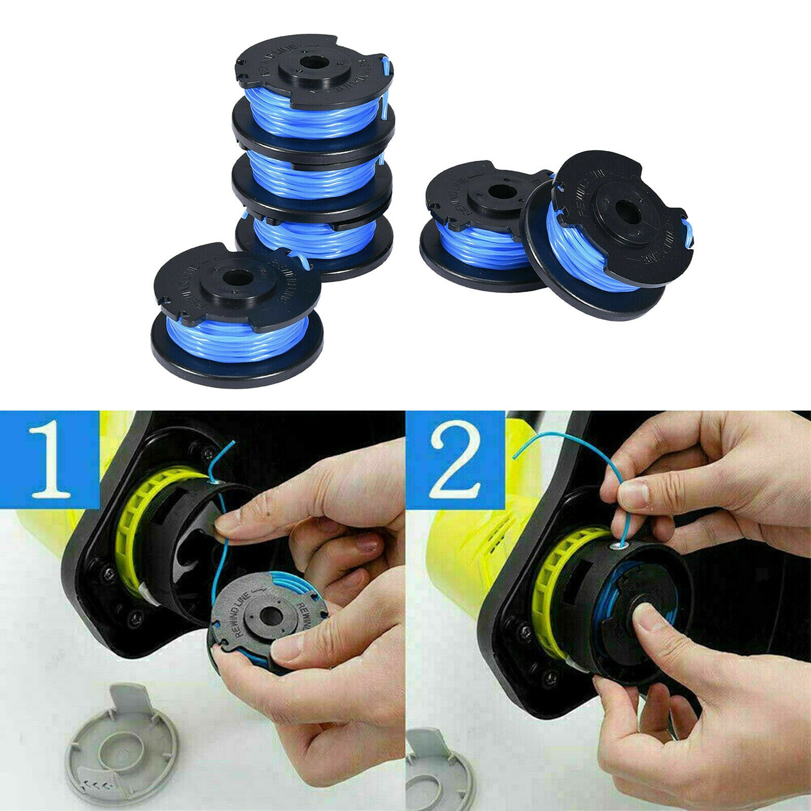 AC14RL3A String Trimmer Spool for Ryobi  + 24V 18V 40V Cordless Trimmers