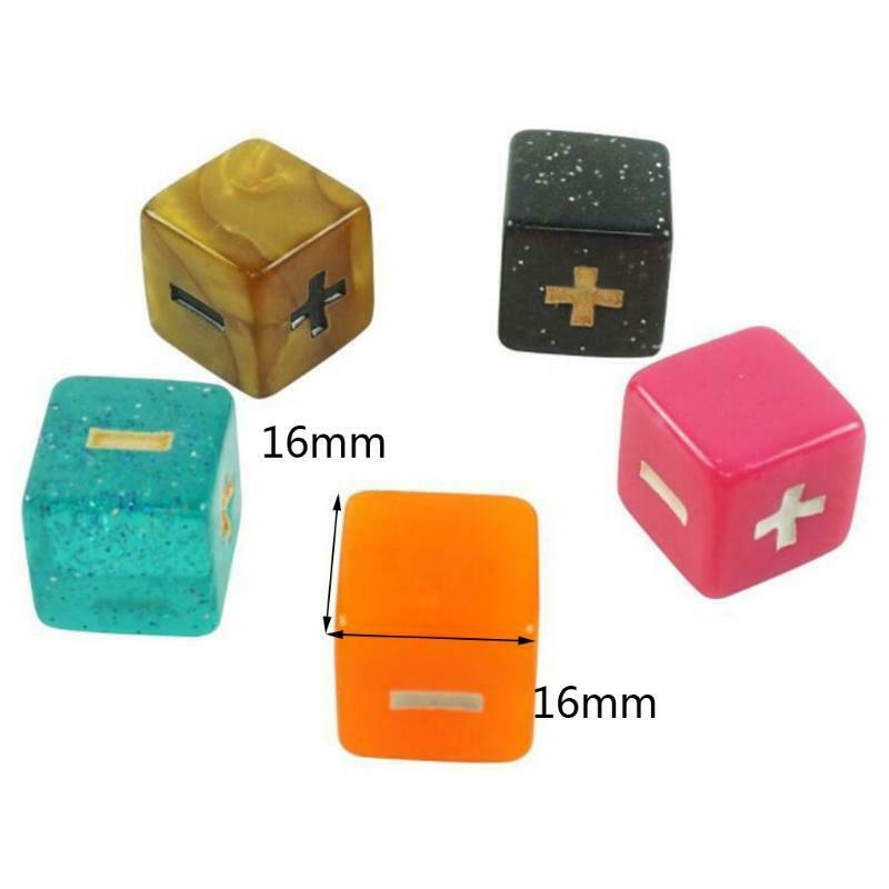 Pack of 10 Basic Addition & Subtraction Math Kit 16mm Dice Multi-color Colorful