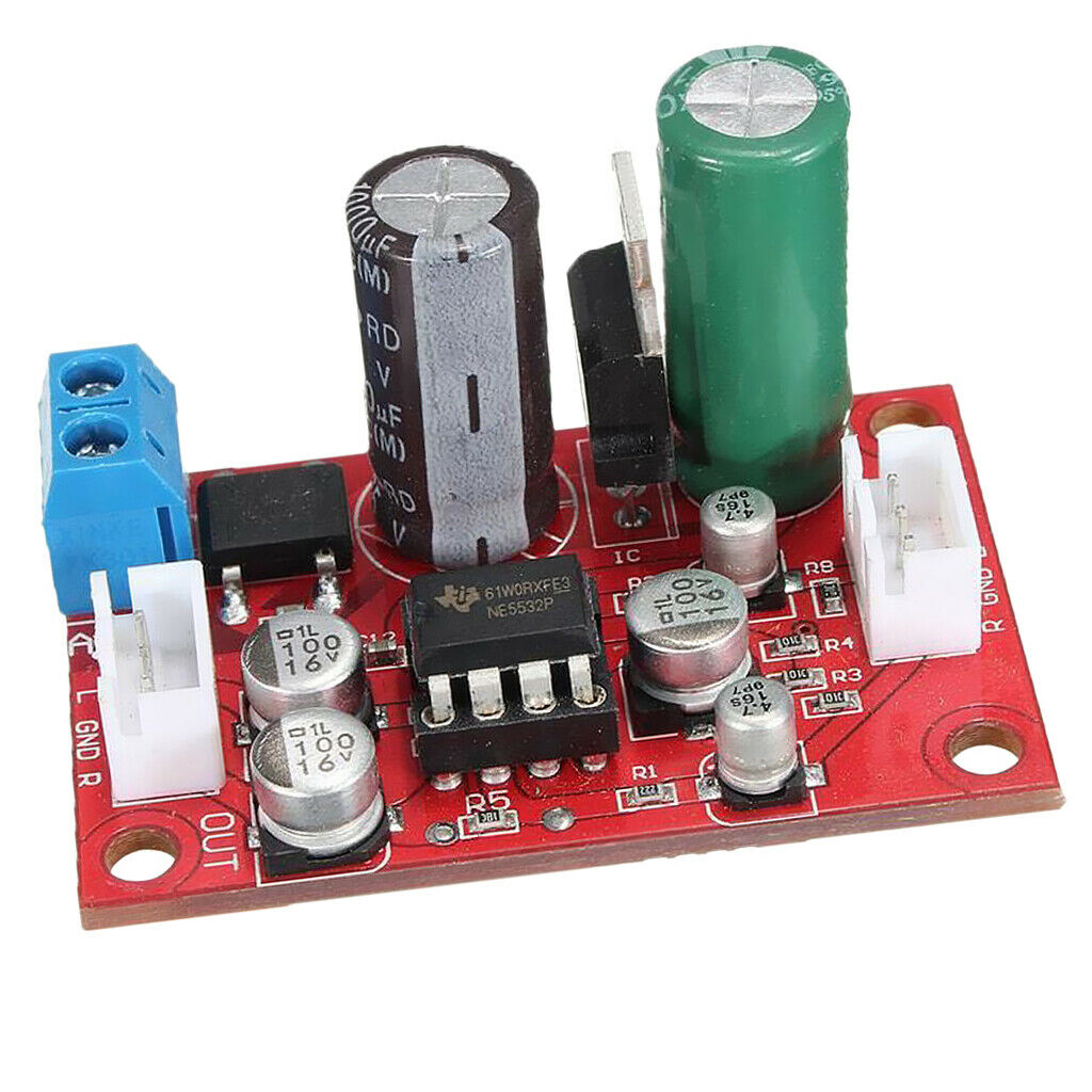 NE5532 Preamp Preamplifier Tone Board Amplifier Board+Signal Shield Wire