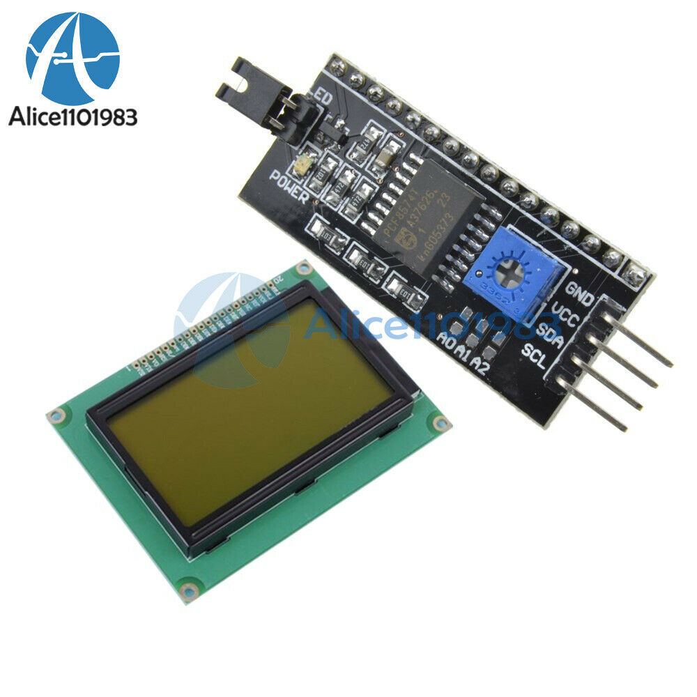 5V 12864 128x64 1602 LCD Yellow green LCD Display IIC/I2C/SPI Serial for Arduino