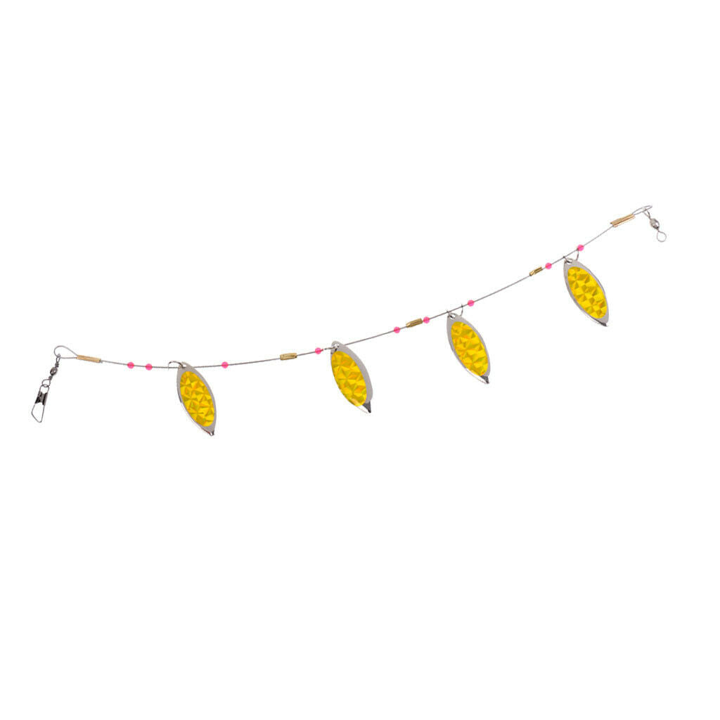 Fishing Wire Leader 4 Spinner Baits Steel Line Leader Fishing Tackle 26.5cm
