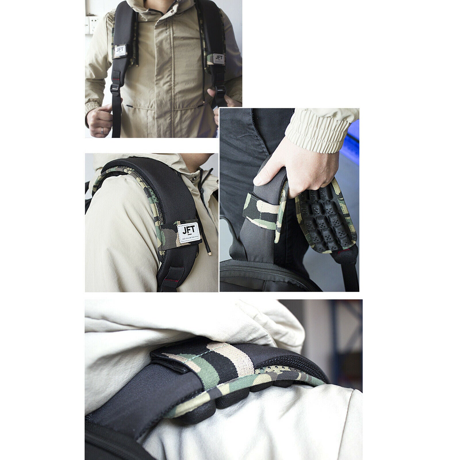 2Pcs Backpack Shoulder Strap Pad Air Cushion Sport Bags Strap Pad Hiking
