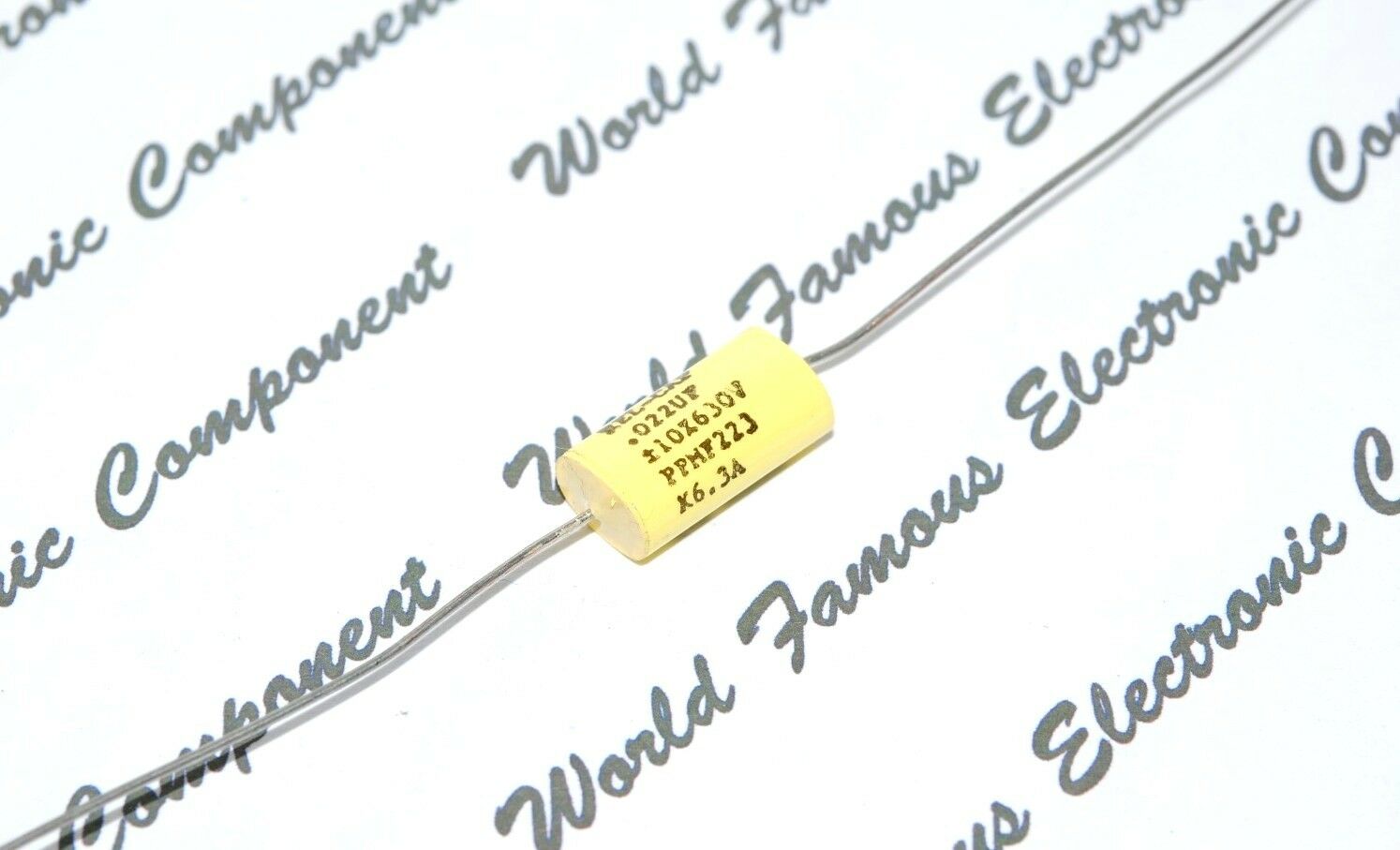 1pcs - REL-CAP PPMF 0.022uF (0.022µF 22nF) 630V 10% Axial Capacitor - FOR AUDIO