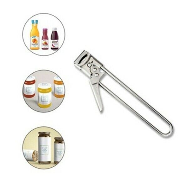 Stainless Steel Opener Adjustable Can Bottle Jar Opener Twist Opening Tool AntD9