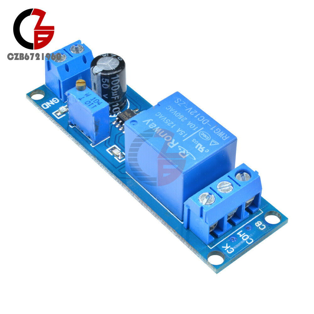DC 12V NE555 Delay Relay Timer Trigger Switch Adjustable Module Oscillator 10A