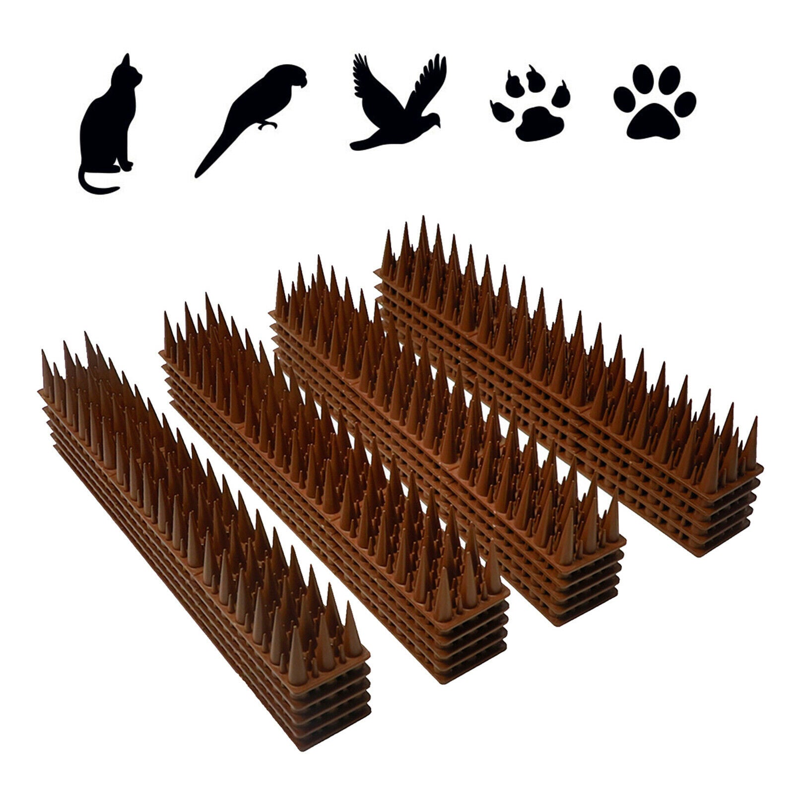 20x Cat Spikes Human Bird Possum Pest Control  Fence Wall Deterrent