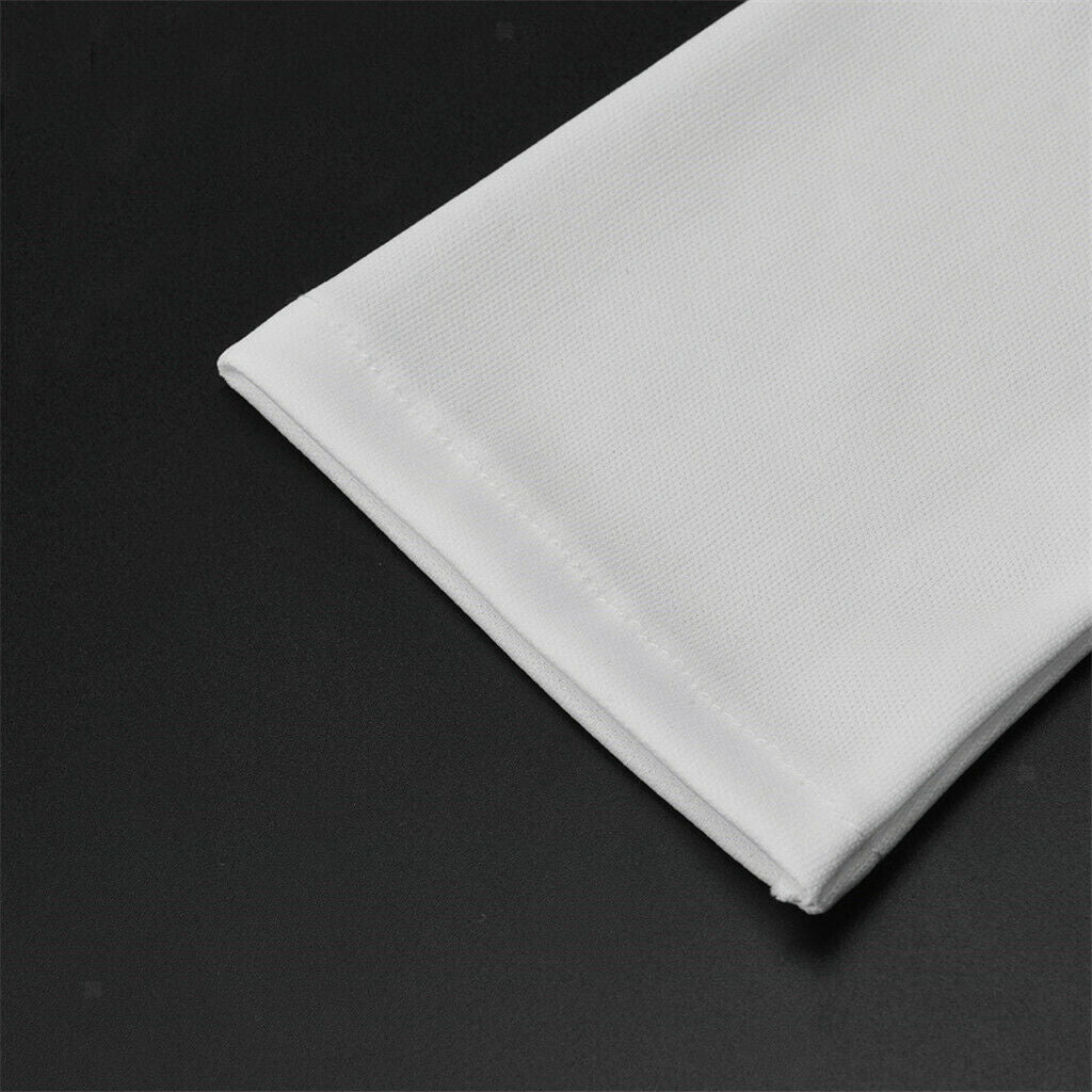 3 Pairs Fabric Reusable Anti UV Hand UV Protector Gloves for Nail White