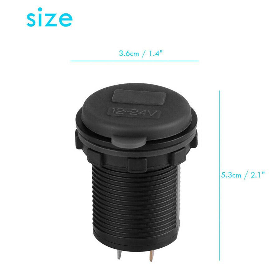 Car charger Socket 2.1A USB Port Charger Power Outlet LED light digital Voltage