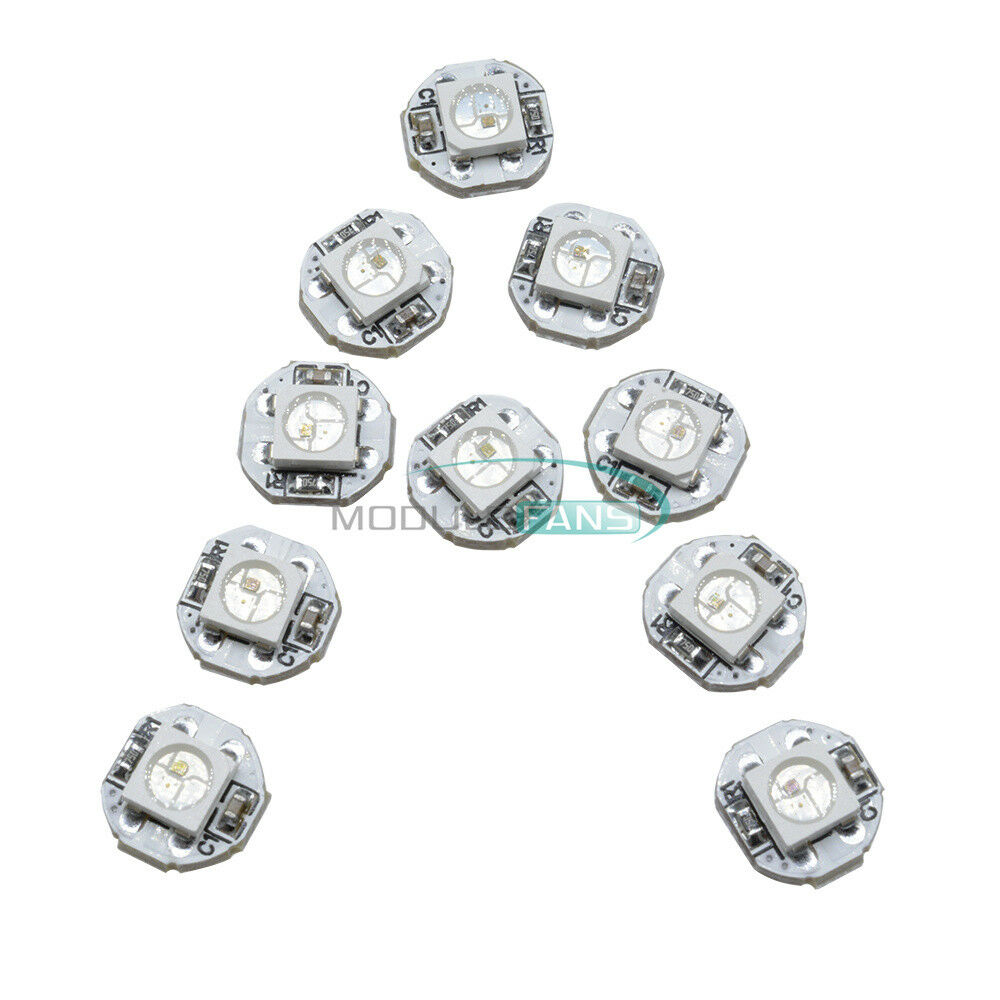 10PCS WS2812B WS2811 IC 10mmx3mm 5V SMD 5050 RGB LED light Sample Mini PCB board