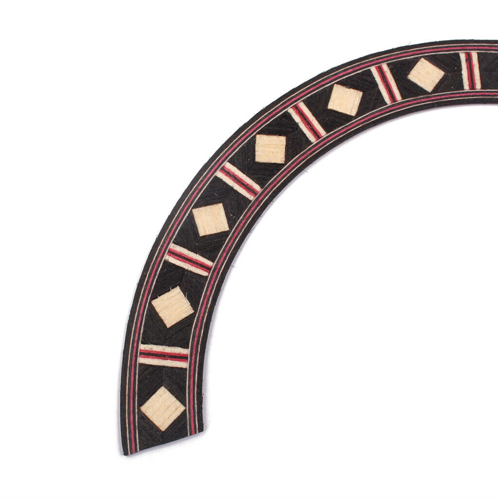 3Pcs Acoustic Guitar Rosette Wood Soundhole Inlay Rosette Luthier Tool Parts