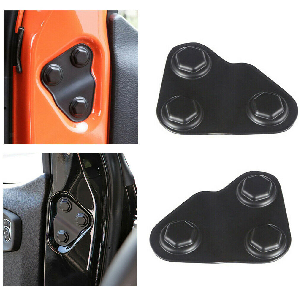 Auto Door Lock Screw Protector Cover Trim Universal For Jeep Wrangler JL