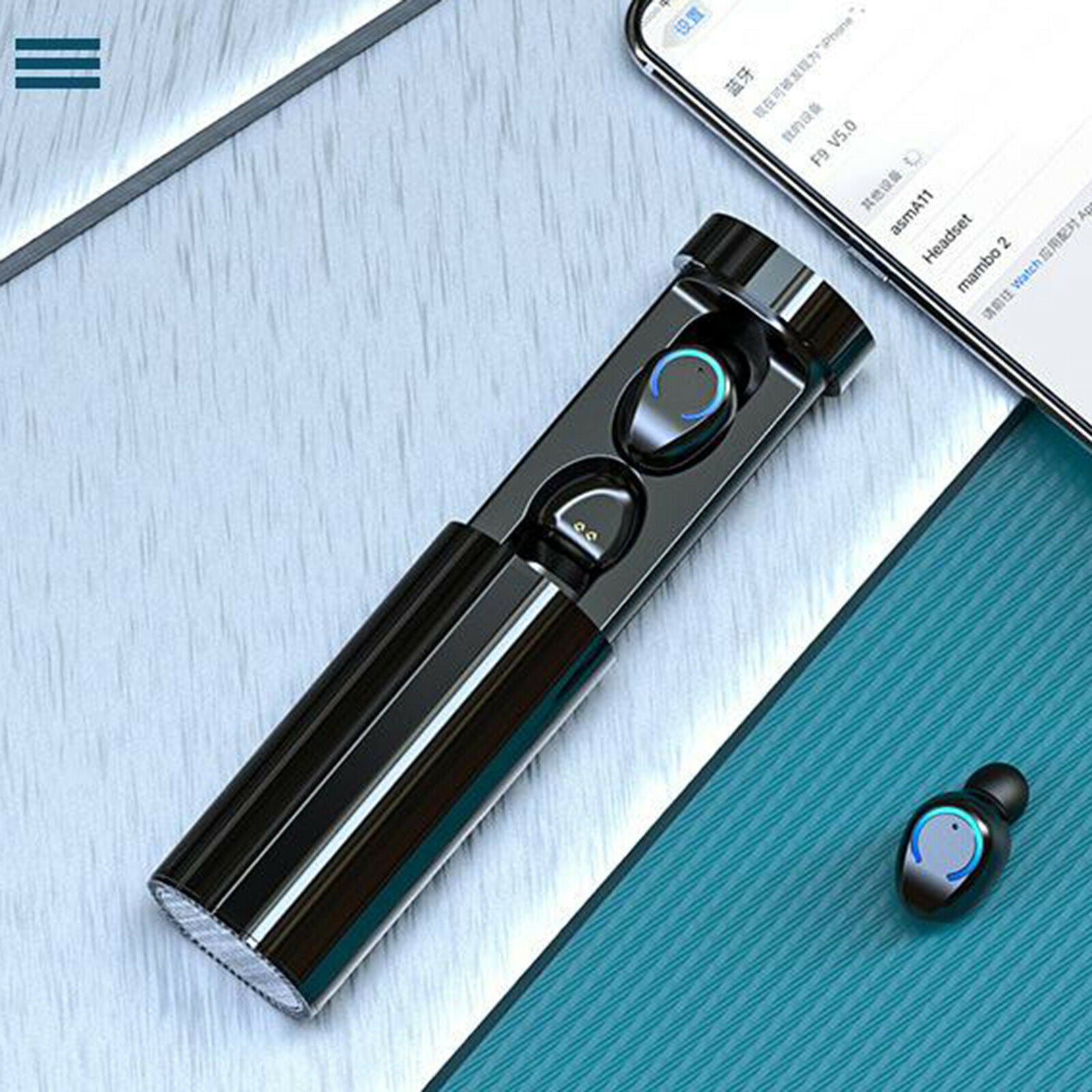 Bluetooth 5.0 Headset TWS Wireless Earphones Sports Waterproof Earbuds w/Mic