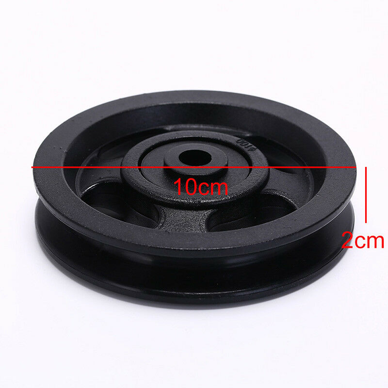 1pc 100mm Black Bearing Pulley Wheel Cable Gym Equipment Part Wearproof_DD