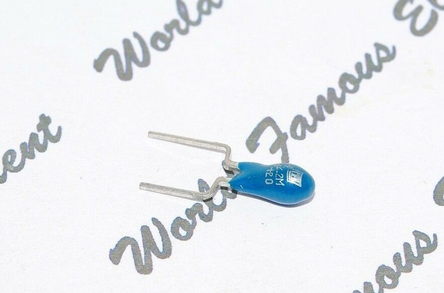 4pcs - 2.2uF (2,2µF) 20V Tantalum Radial Dipped Capacitor - blue