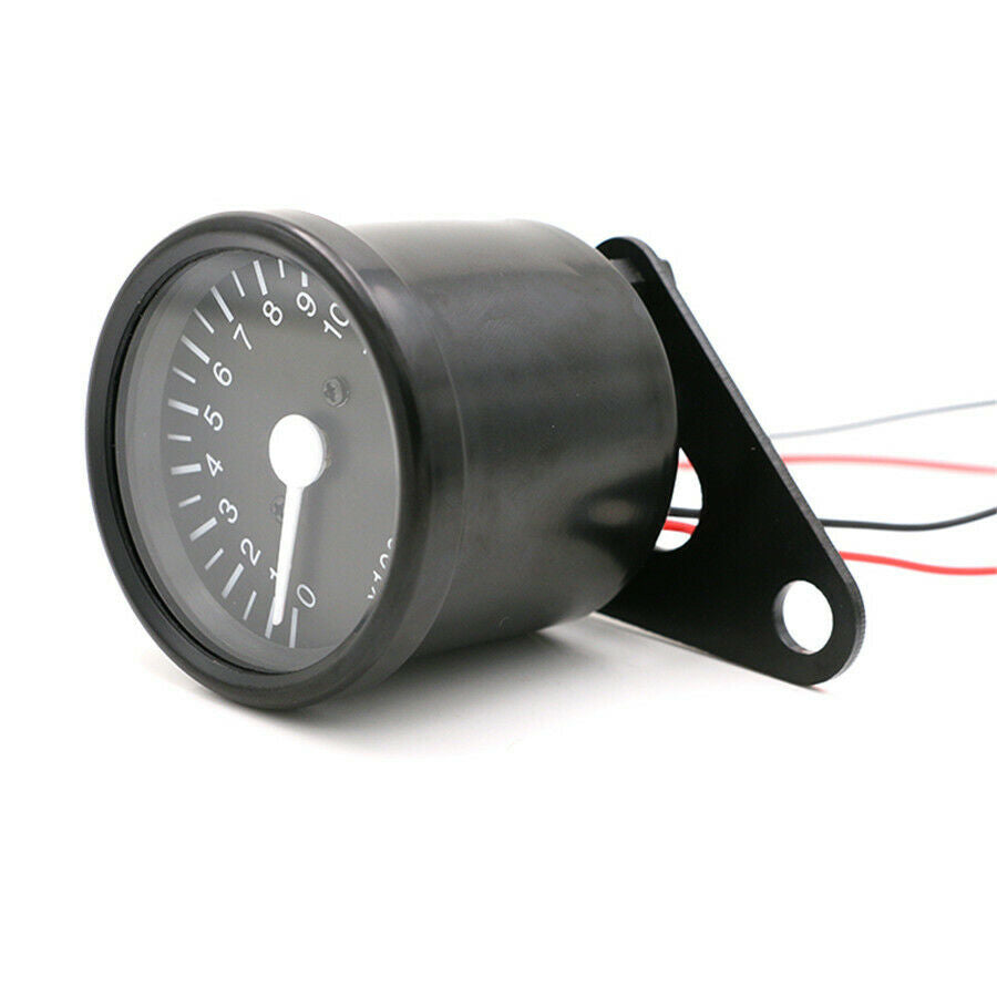 1pc 12V 12000RMP Motorcycle Digital Speedometer Odometer Tachometer With Bracket