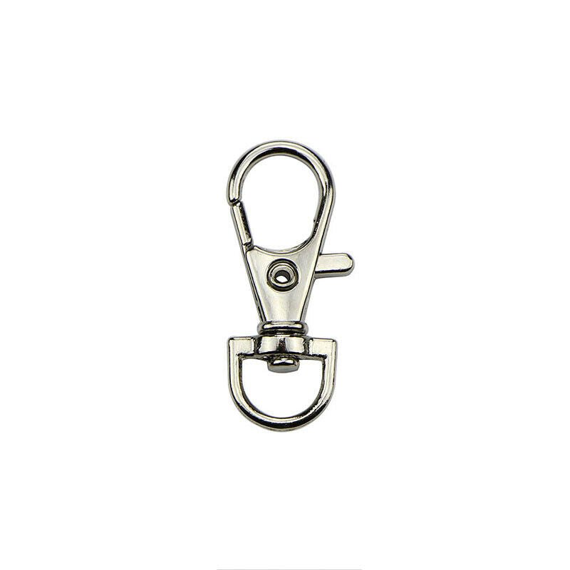 100Pcs Lobster Claw Clasp Hook Keychain Key ring DIY Making Jewelry FindingDD