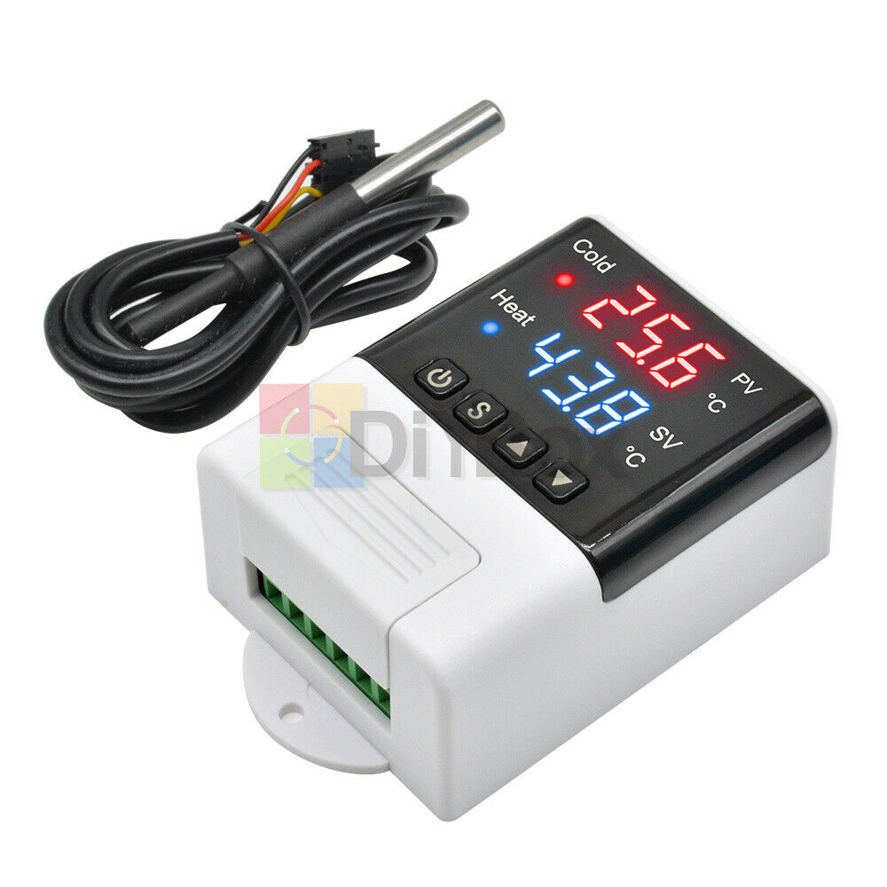 Dual LED Red+Blue Temperature Controller Thermostat DTC2210 Digital AC110V-220V
