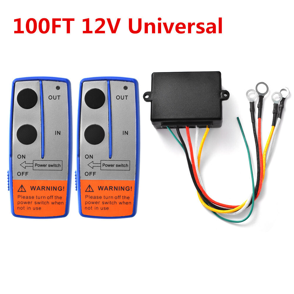 Universal 12V Wireless Winch Remote Control Switch Handset Kit For Car ATV Truck