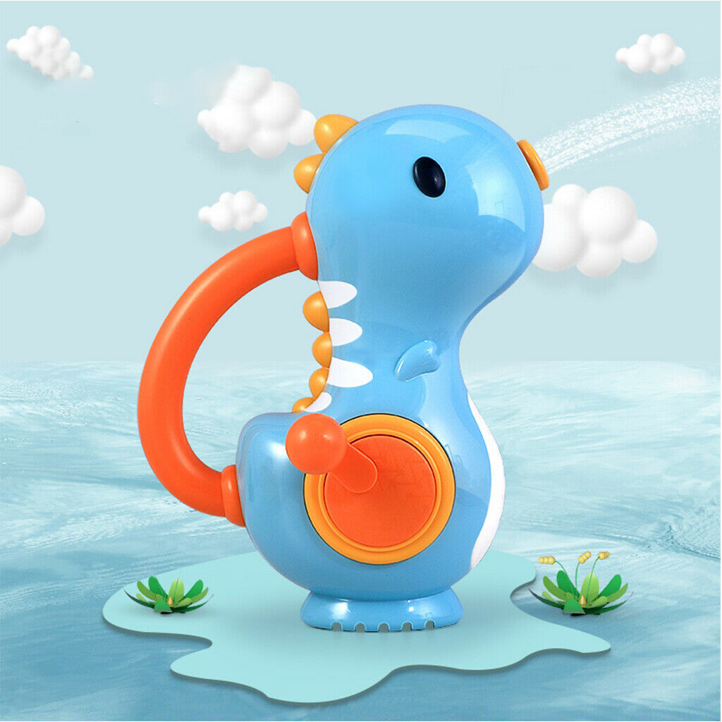 Dinosaur Animals Water Sprinklers Bathing Bathtub Shower Bath Toys Blue