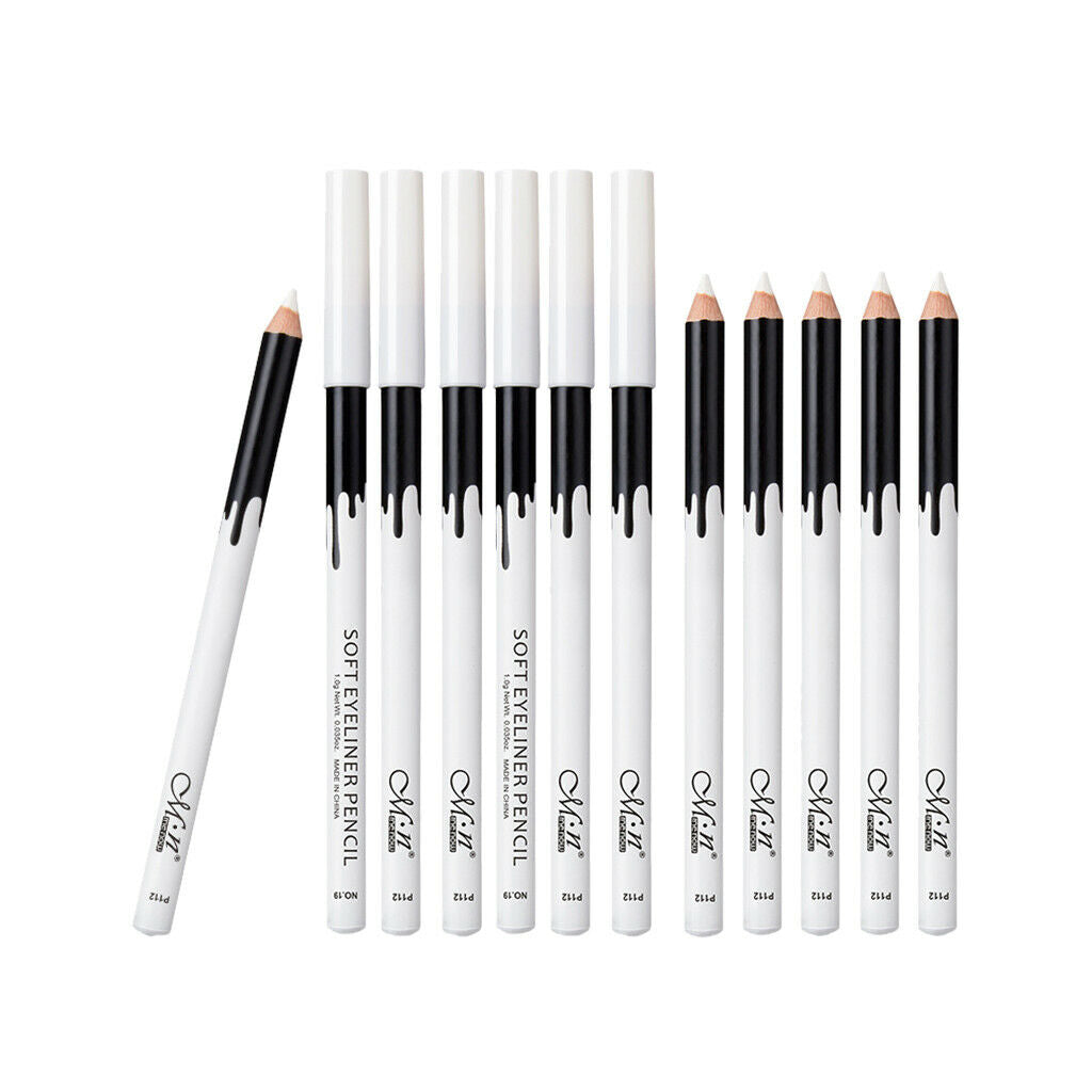 12 Packs Waterproof Professional Makeup Matte Highlight Eyeliner Pen Stick