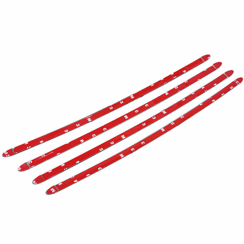 4Pcs Chrome Car Front Rear Anti-rub Protector Corner Bumper Scratch Guard Bar