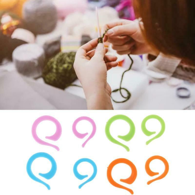1Set Twist Curved Hand Knit Knitting Needles U-shaped Cable Needle Stitch Marker