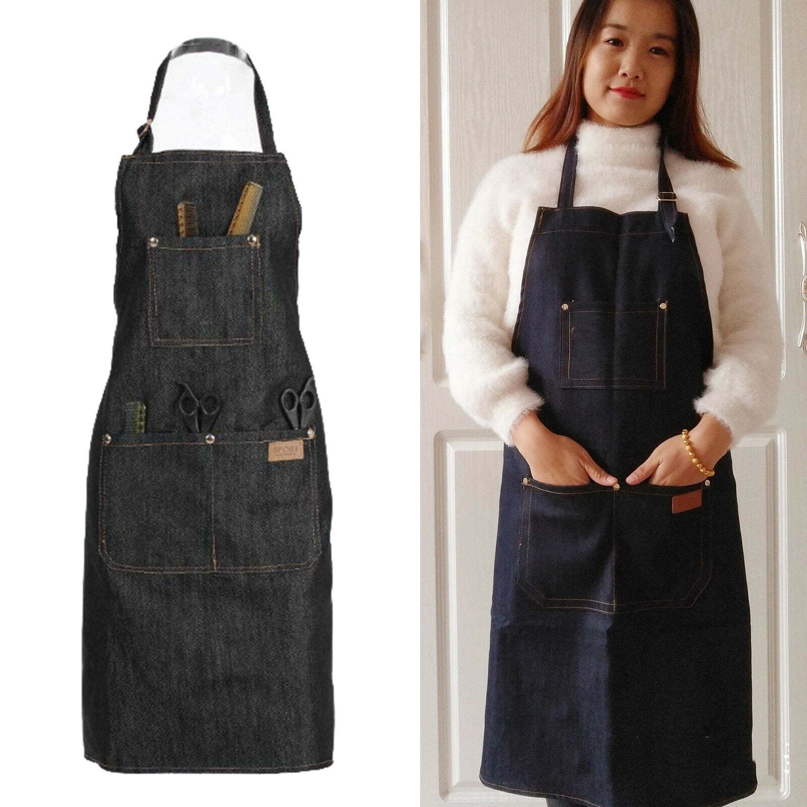 Pro Hairdressing Barber Apron Cape Cover Hairdresser Artist Chef Gown Beauty