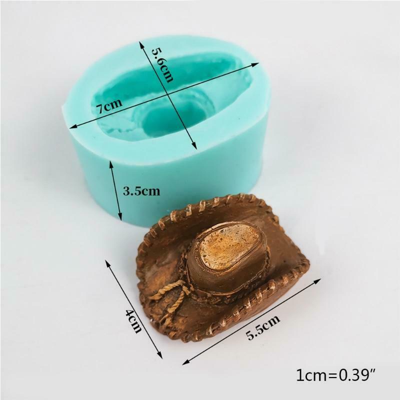 Cowboy Hat Silicone Mold Fondant Chocolate Candy Jelly Mold Cake Decorating Tray
