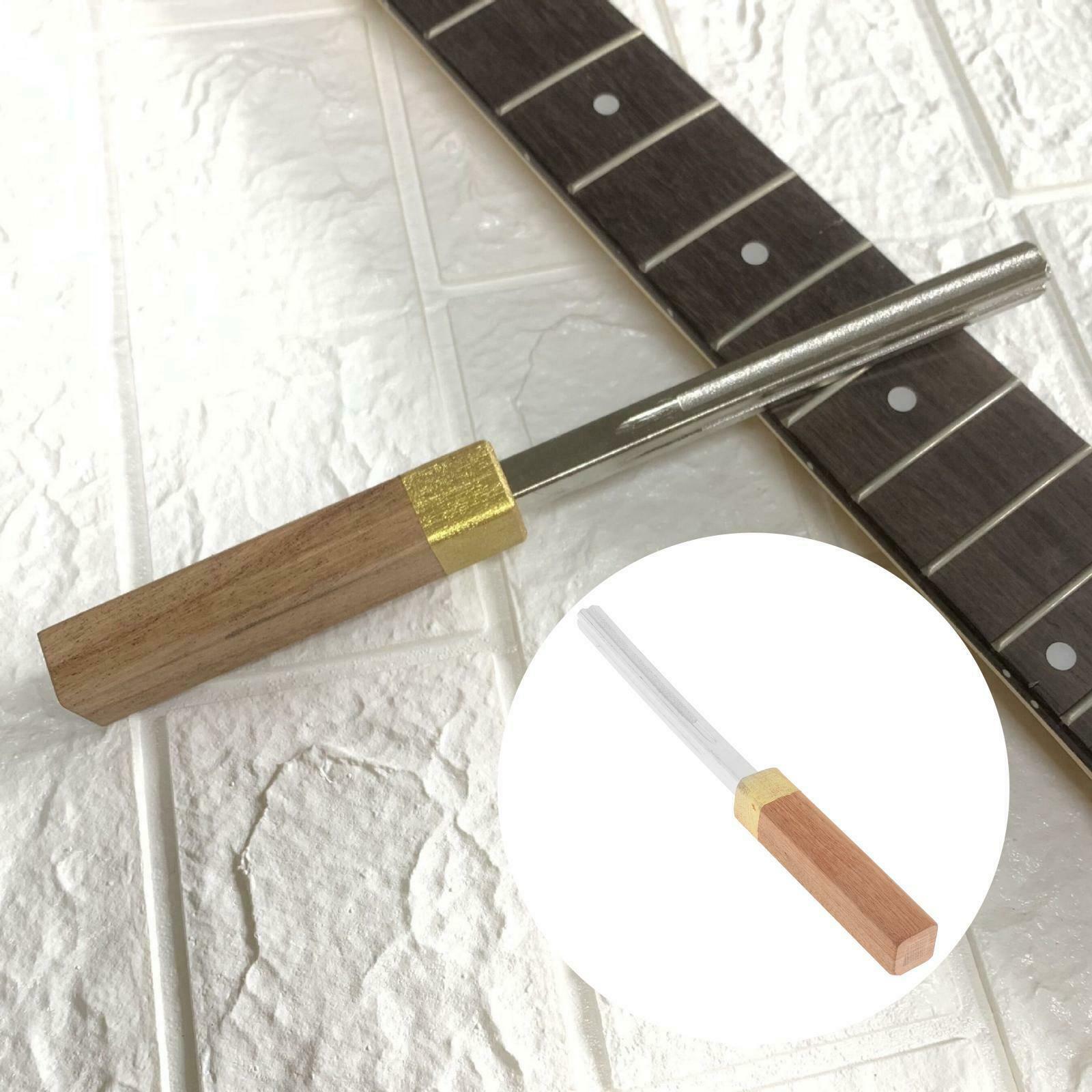 Guitar Fret File Wood Handle for Guitar Bass Banjo Mandolin Maintenance
