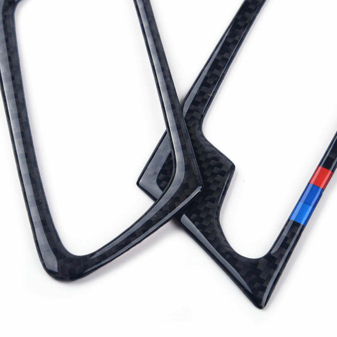 fit for BMW X5 E70 2008-13 Carbon Fiber Interior Door Handle Frame Trim Cover as