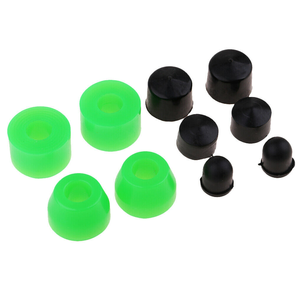 10 lot PU Shockproof Skateboard Bushing Replacement Nuts Truck Rebuild Kit
