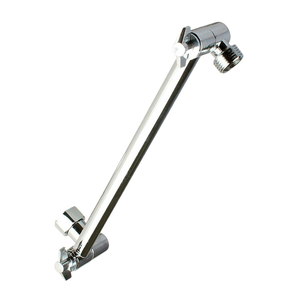 Adjustable Shower Head Extension Shower Extender Tube Arm Rain Shower Head