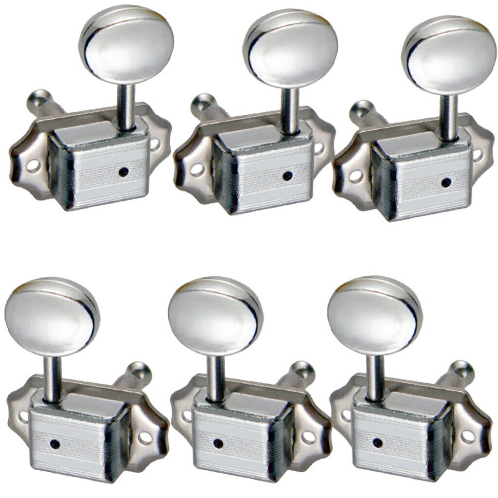6pcs Acoustic Guitar String Tuning Peg Tuner Round Button Machine Head 3R 3L