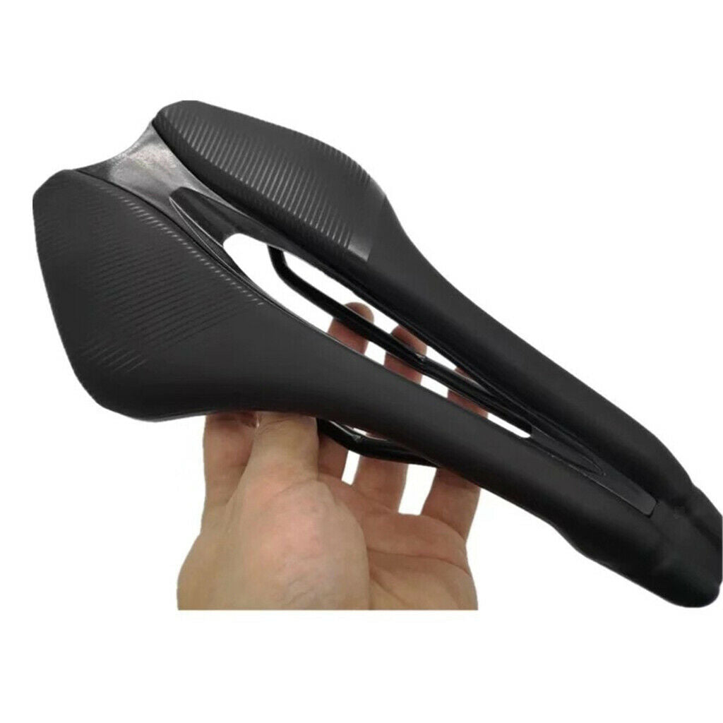 Bicycle Seat Cycling Hollow Saddle Pad Ultralight Soft Cushion Black stripe