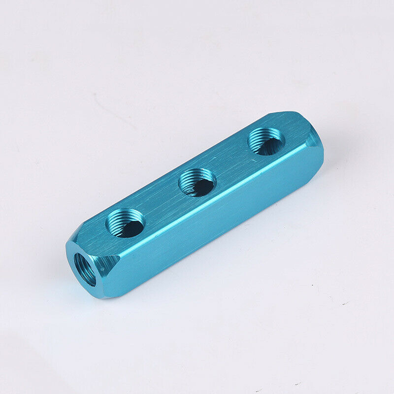 Pt Threaded Port Ad 3-Way Quick Connect Air Hose Manifold Block Diverter