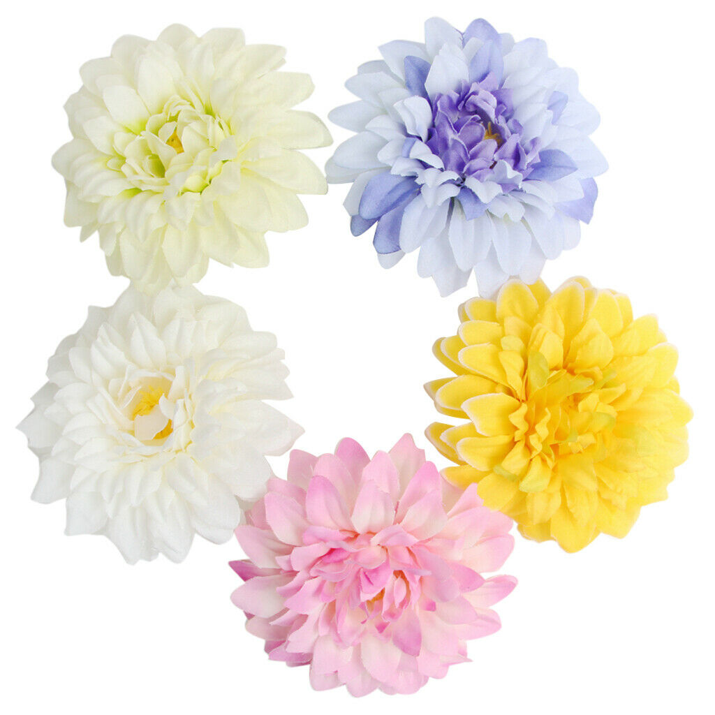 10x Multicolor Chrysanthemum Flower Head Wedding Home DIY Craft Decor Pink