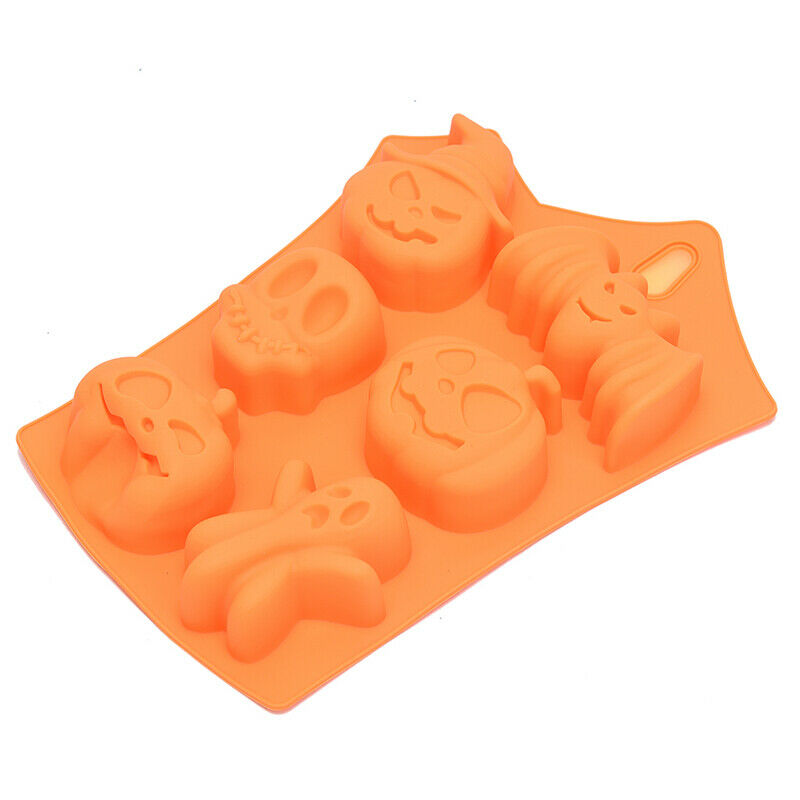 Halloween Pumpkin Silicone Mould Candle Cake Decoration Fondant Bake DIY Mol Tt