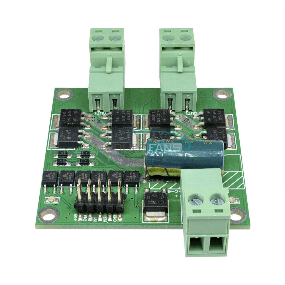 7A 160W DC 12V/24V Dual DC Motor Driver Module Board L298 H-bridge Logic Control