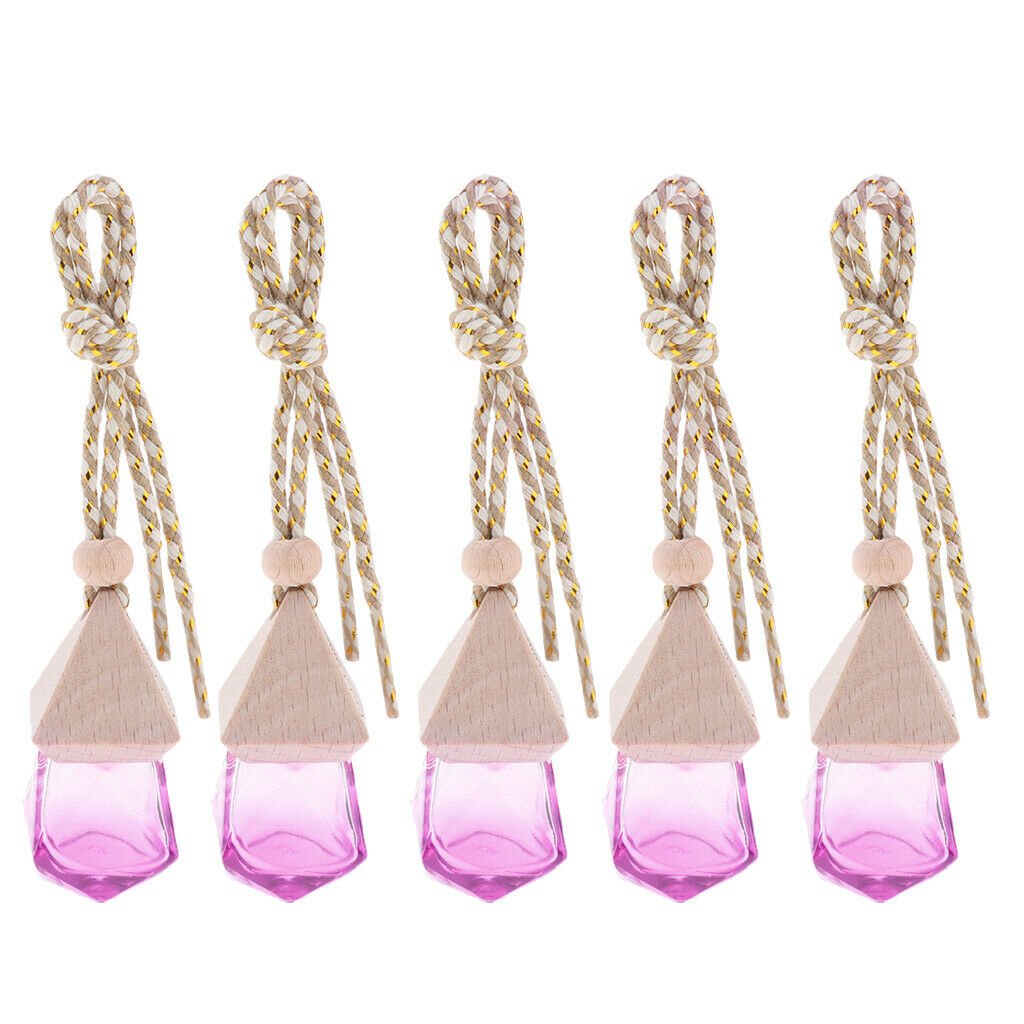 10Pcs Multicolor Empty Vial Pendant with Strings Decorative Pendant Car Jars