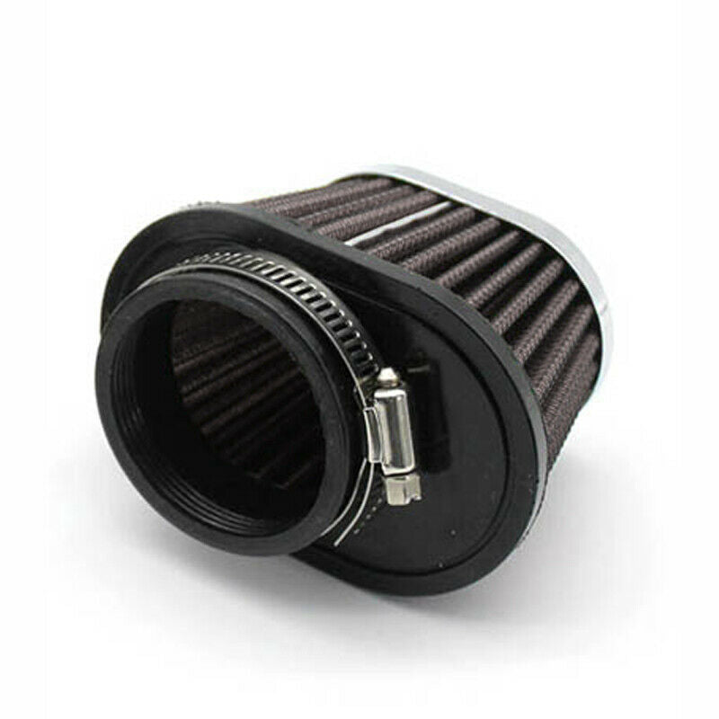51mm Dia. Air Filter ATV Bike Carburetor Pod Cleaner Oval Elliptical Intake Tube