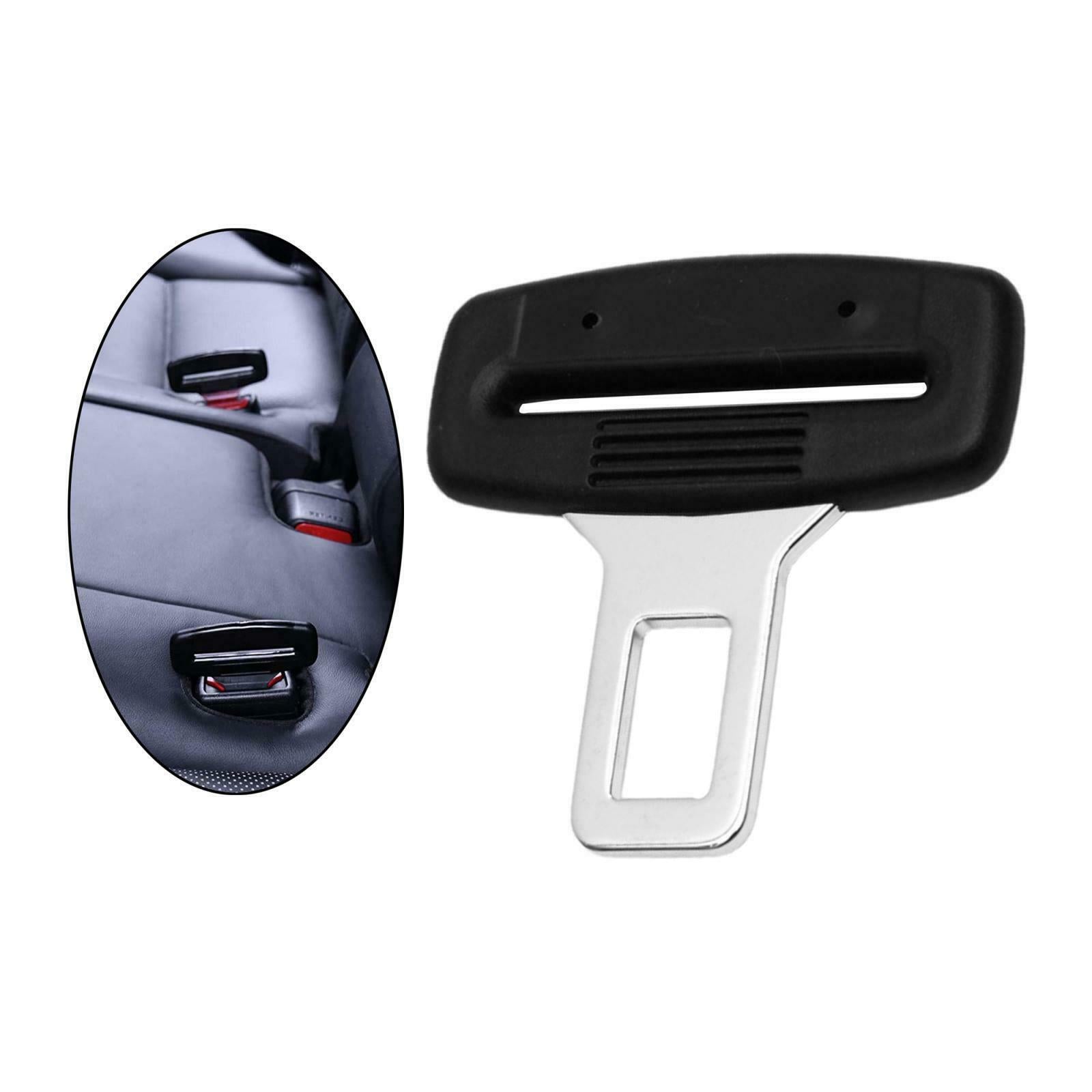 Universal Auto Car Seat Safety Belt Buckle Belt Clip Silencer Metal Tongue