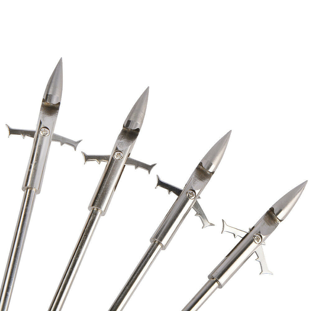 6X Bowfishing Darts Slingshot Arrowheads Fishing Tips Broadhead Catapult Hunting