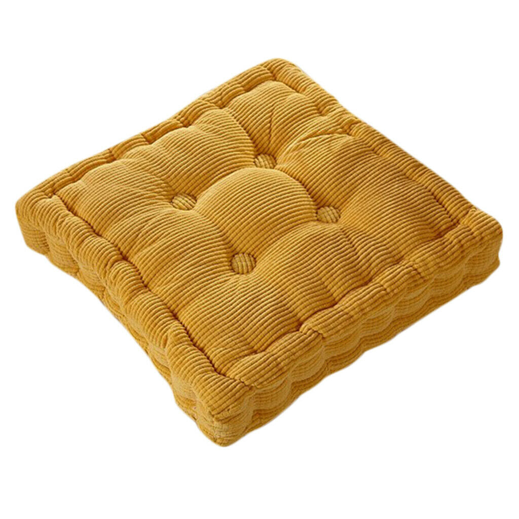 Thickened Chair Cushion Pad Removable Cover for Table Chair -Yellow Pink