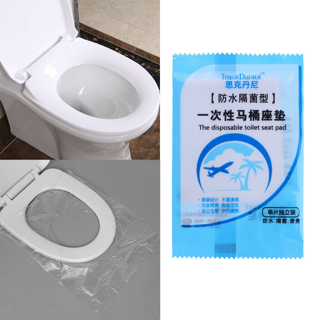 2X 50 Pieces Travel Waterproof Toilet Seat Paper Covers Disposable Sanitary