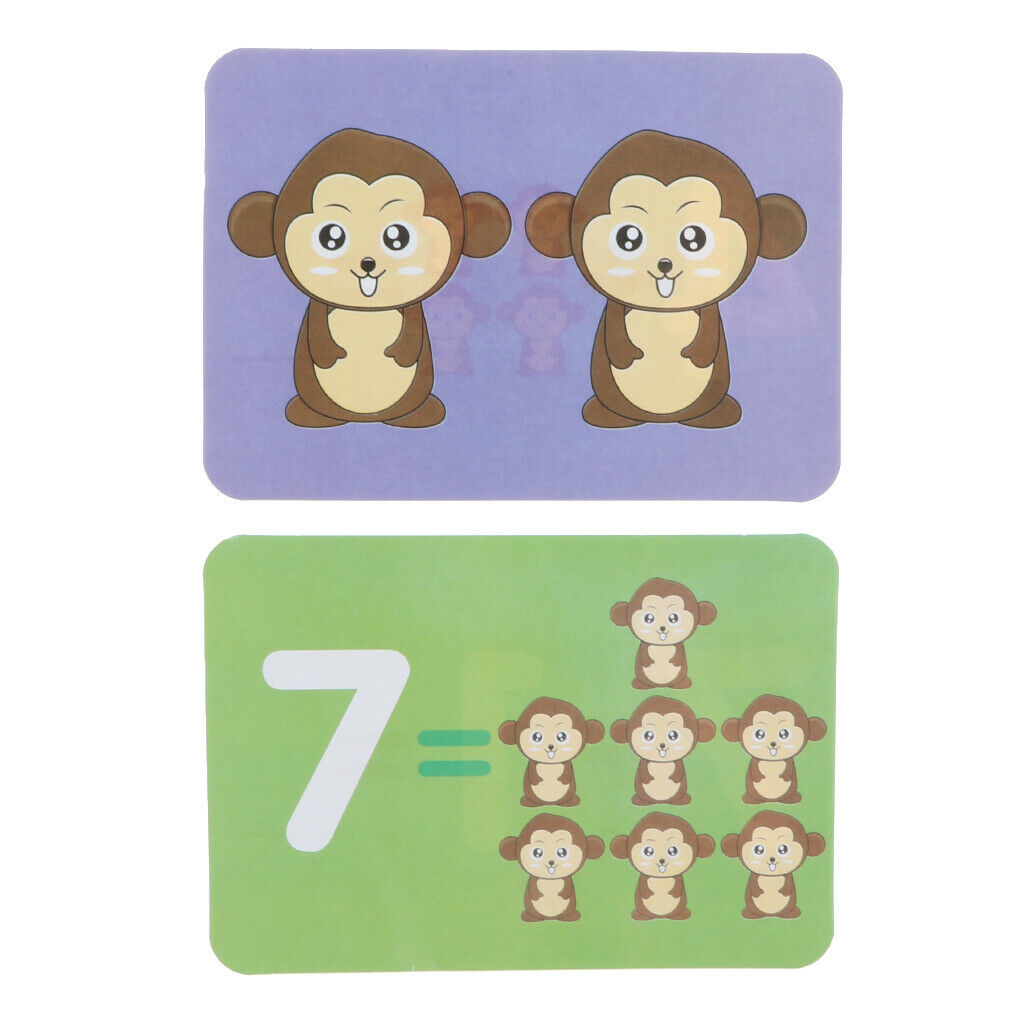 Number balance game Monkey shape Number step learning Math learning toys