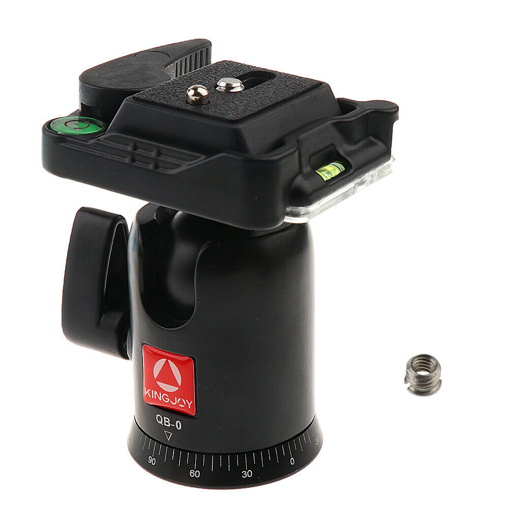 Camera Tripod Ball Head With Quick Release Plate 1/4" Screw Max. Load 5kg