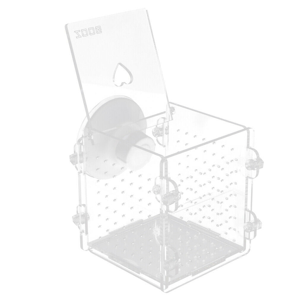 2 pcs Acrylic Aquarium Young Fish Breeding Hatchery Incubator Isolation Box