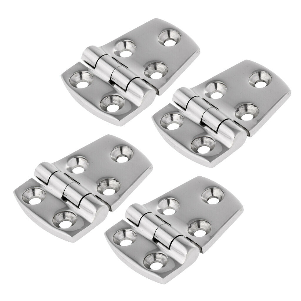 4x Marine Grade Stainless Steel Short Side Door Hinge for Boats Caravan RV